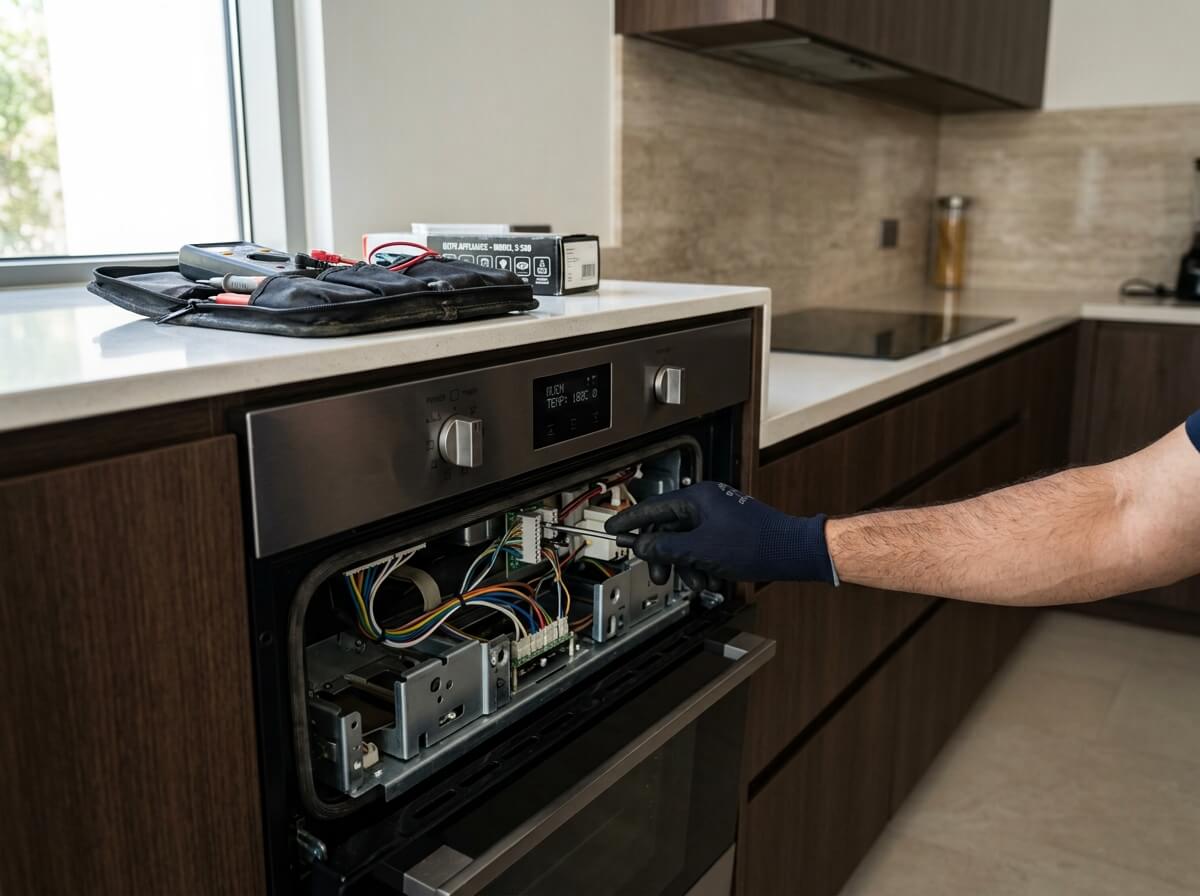 Kitchen appliance repair work