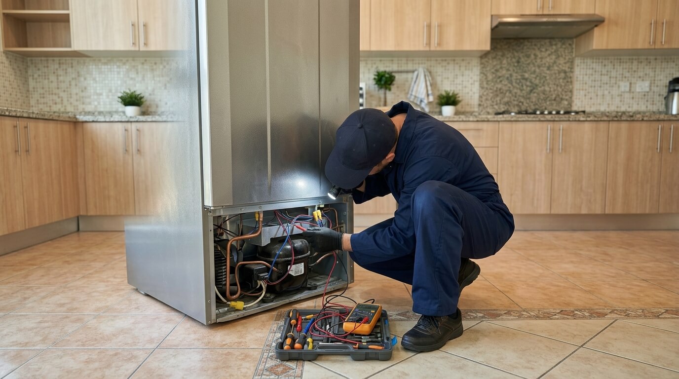 Refrigerator repair work